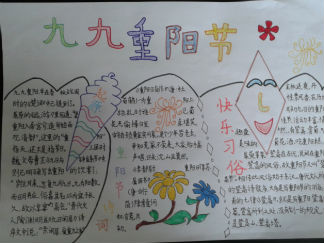 九九重阳节精美手抄报版面设计图