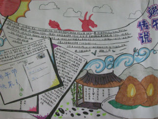 小学生端午节手抄报版面设计图6