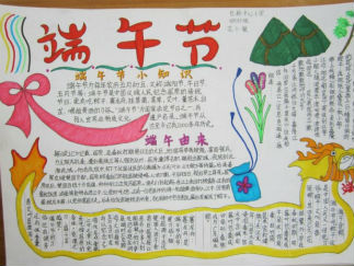 端午节的手抄报版面设计图