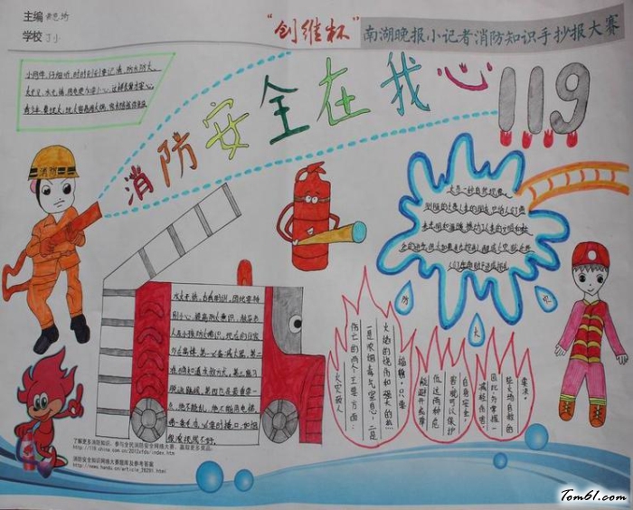 消防安全教育手抄报版面设计图图片1