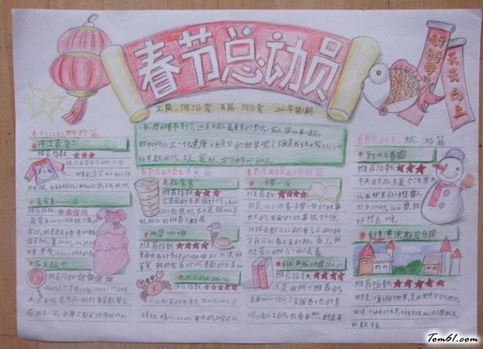 春节手抄报版面设计图5图片1