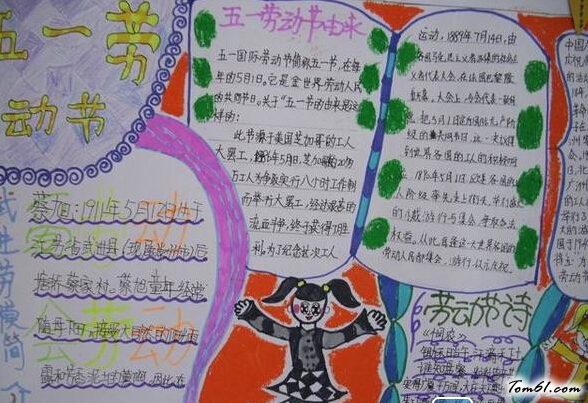 劳动节由来手抄报版面设计图图片1