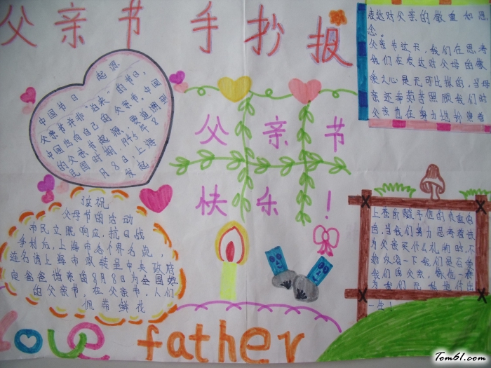 父亲节手抄报版面设计图9图片1