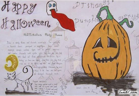 万圣节手抄报版面设计图4图片1