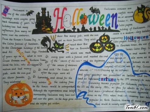 万圣节手抄报版面设计图5图片1