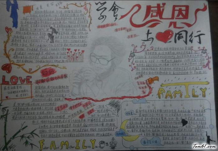 感恩节手抄报版面设计提3图片1