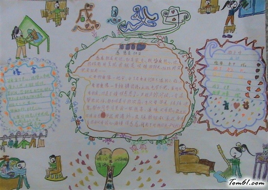 感恩节手抄报版面设计图3图片1