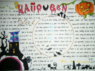 我们的万圣节版面设计图