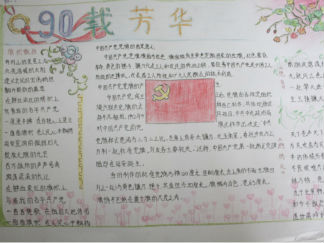 共度七一建党节手抄报版面设计图