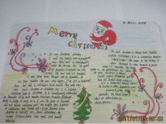 圣诞节英语手抄报版面设计图3