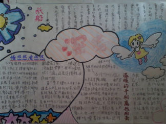 感恩母亲节手抄报版面设计图