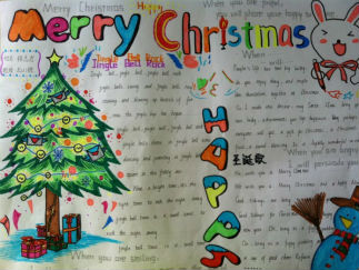 圣诞节英语手抄报版面设计图7