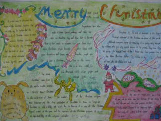 merry christmas手抄报版面设计图