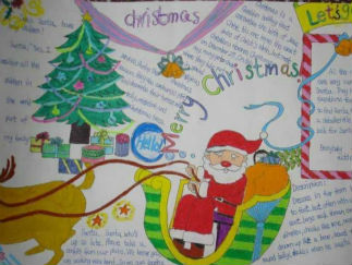 圣诞节英语手抄报版面设计图5