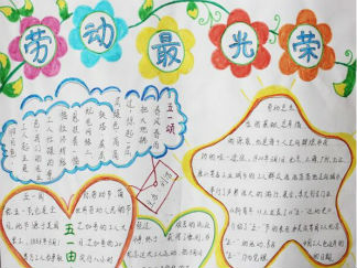 劳动节最光荣手抄报版面设计图