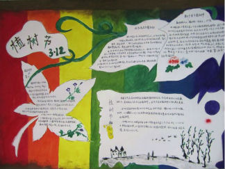 植树节3.12手抄报版面设计图