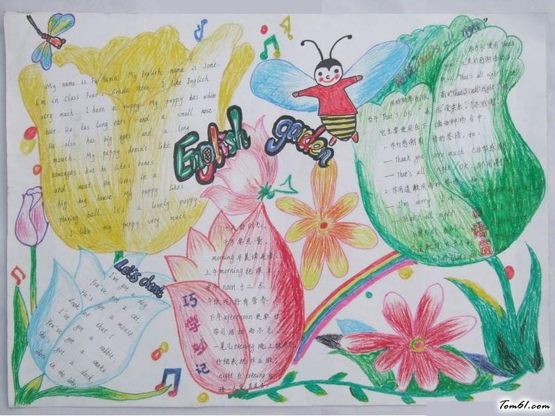 小学生英语手抄报版面设计图图片1