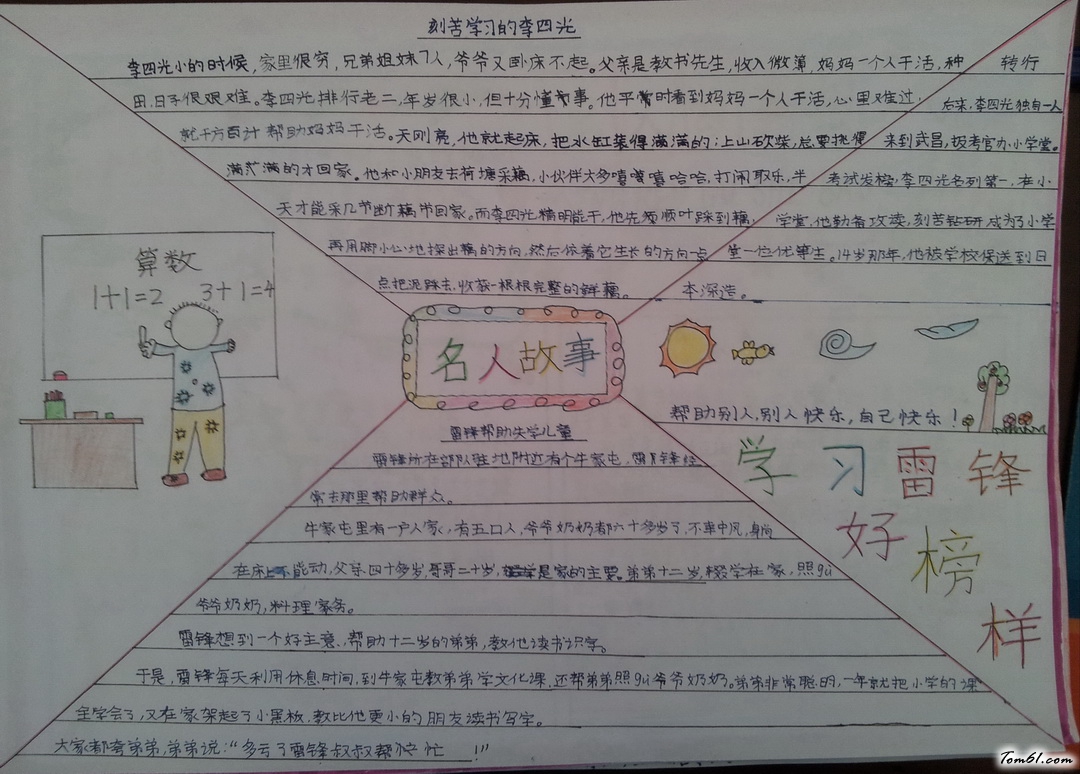 名人故事手抄报版面设计图7图片1