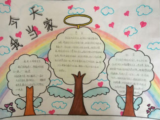 今天我当家手抄报版面设计图