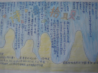 诗海拾贝手抄报版面设计图7