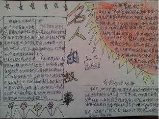 小学生名人故事手抄报版面设计图3