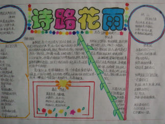 小学生古诗手抄报版面设计图5