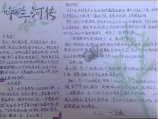 初中呼兰河传手抄报版面设计图3