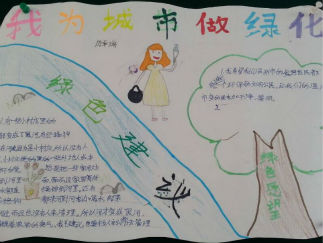我为城市绿化手抄报版面设计图2