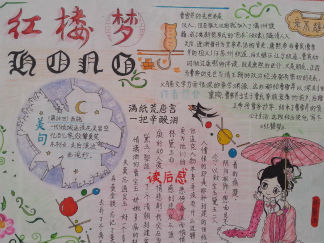 高中红楼梦手抄报板面设计图
