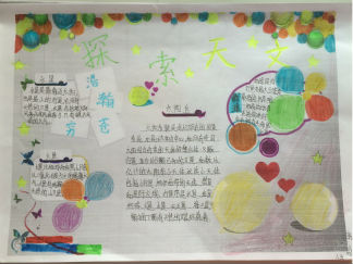 天文手抄报版面设计图