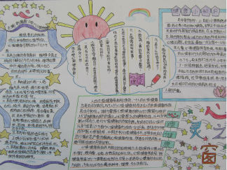 心灵之窗手抄报版面设计图