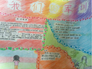 小学生军训手抄报版面设计图3
