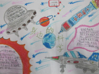 科学手抄报版面设计图4