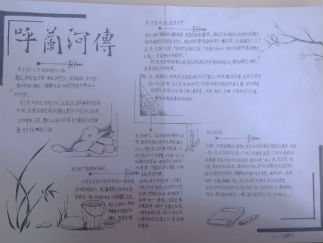 初中呼兰河传手抄报版面设计图2