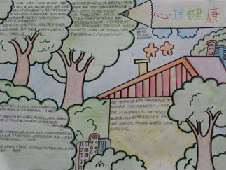 小学生心理健康手抄报版面设计图2