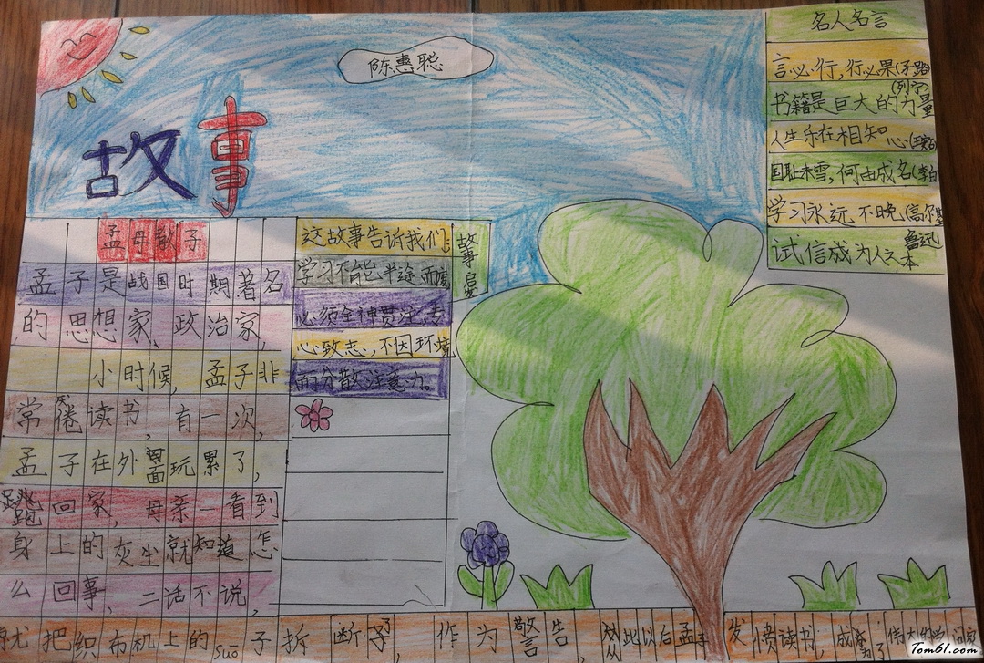 名人手抄报版面设计图3图片1