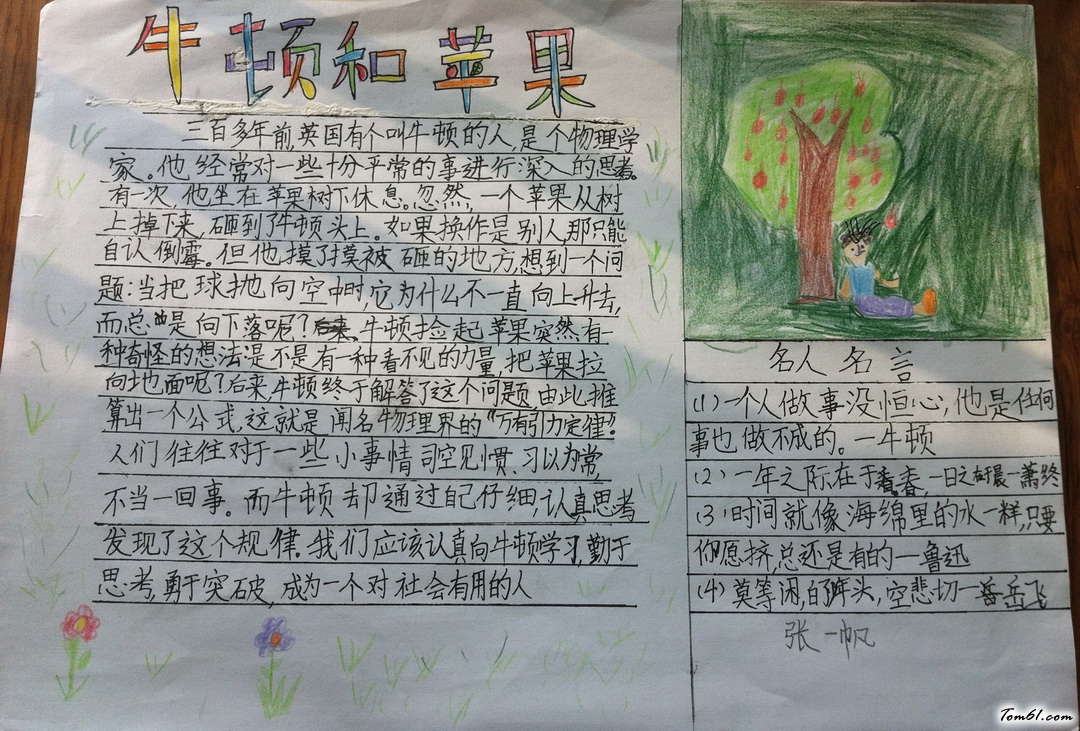 名人手抄报版面设计图4图片1