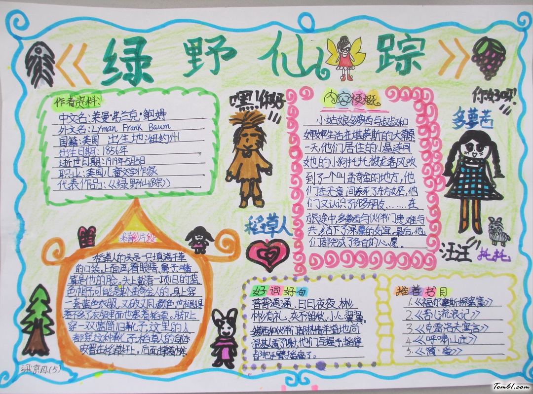 绿野仙踪手抄报版面设计图4图片1