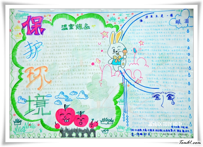 保护环境手抄报版面设计图7图片1