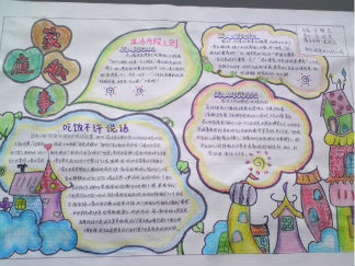 小学六年级家庭趣事手抄报版面设计图