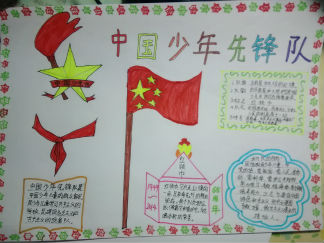 三年级中国少年先锋队手抄报版面设计图