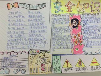 小学生安全手抄报版面设计图
