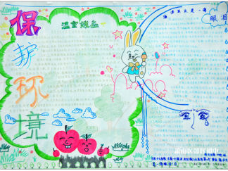 保护环境手抄报版面设计图7