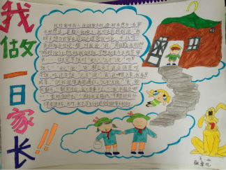 五年级我做一日家长手抄报版面设计图