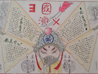 高中三国演义手抄报版面设计图