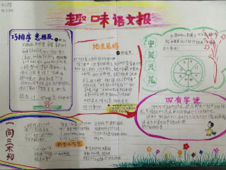 趣味语文手抄报版面设计图4