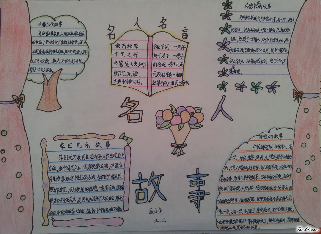 名人故事手抄报版面设计图19图片1