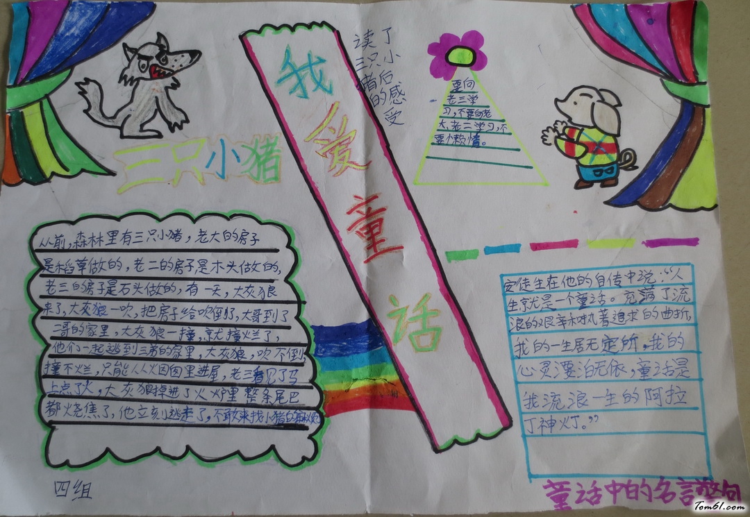 小学生我爱童话手抄报版面设计图2图片1