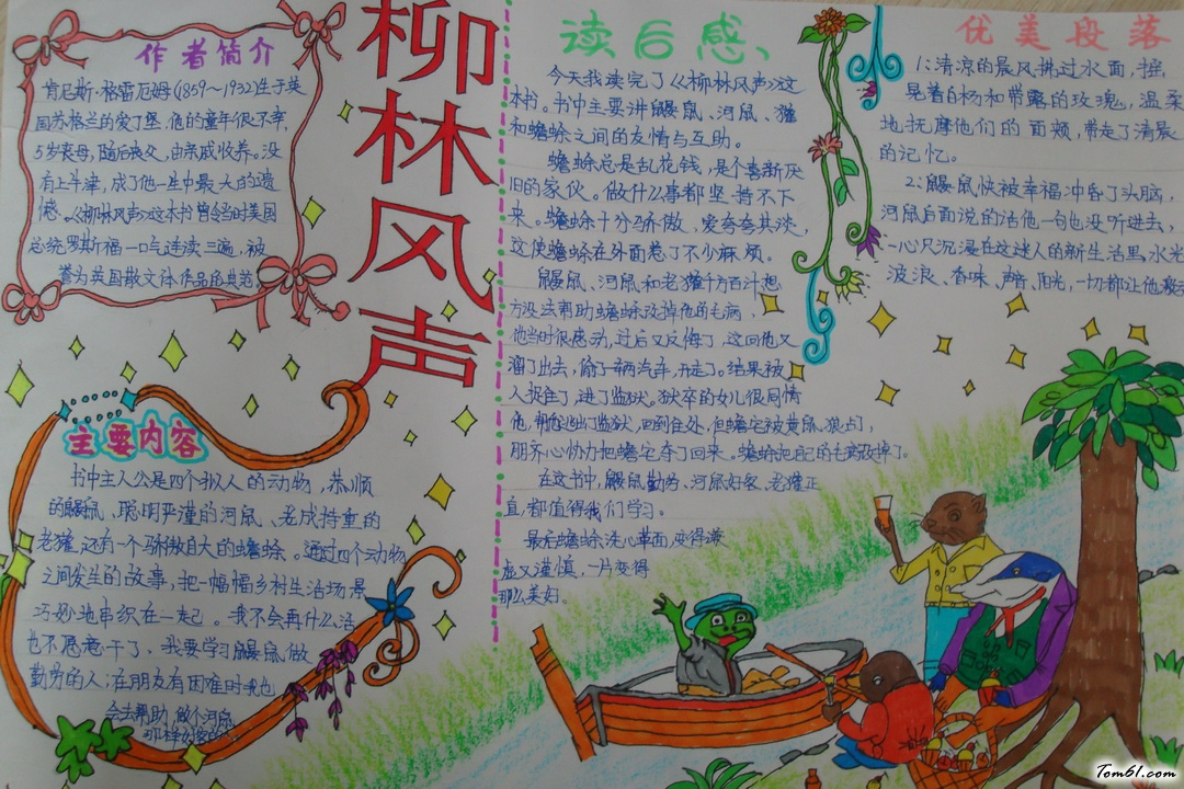 柳林风声手抄报版面设计图图片1