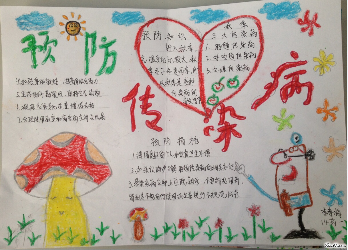 预防传染病手抄报版面设计图4图片1
